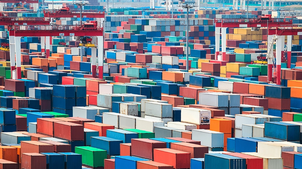 Containers in the docks